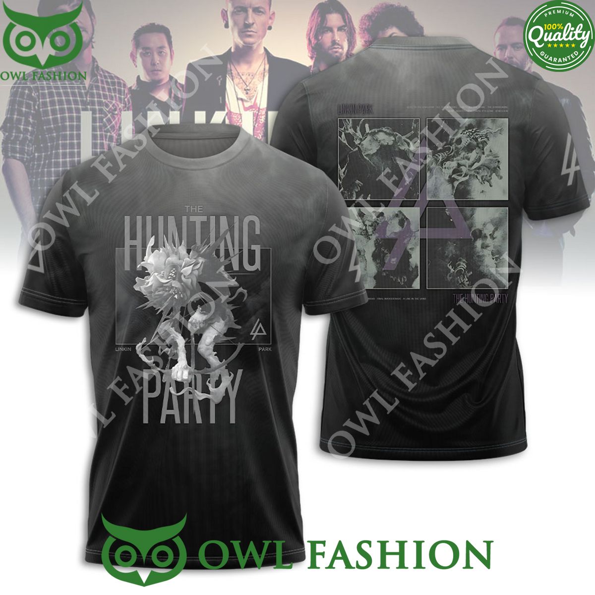 Linkin Park Hunting Party Limited 3D - Adult & Kids T-Shirts, Sweatshirts & Hoodies apparel design preview 1