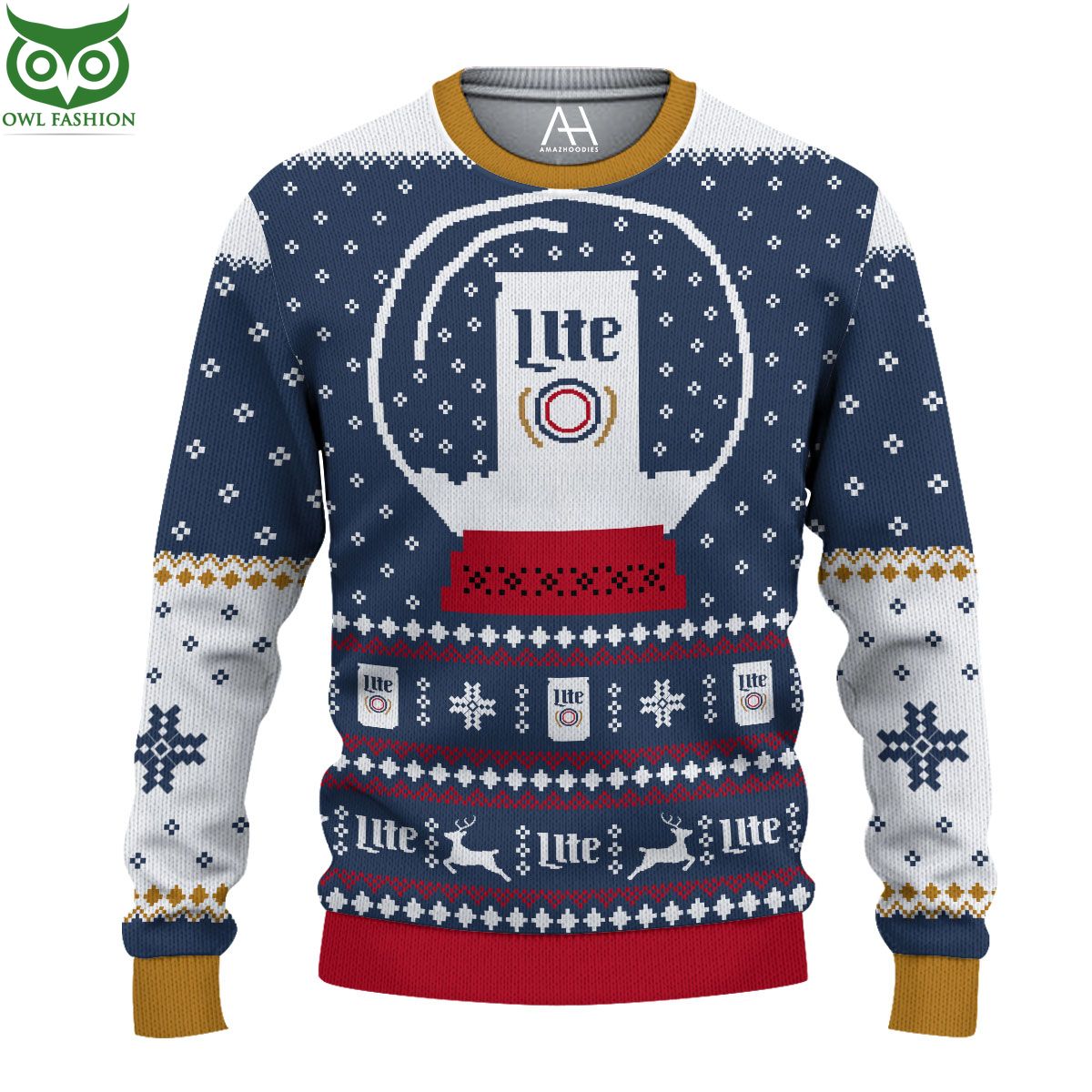 Lite Beer Brand Ugly Sweater Jumpers For Men - Adult & Kids T-Shirts, Sweatshirts & Hoodies apparel design preview 1