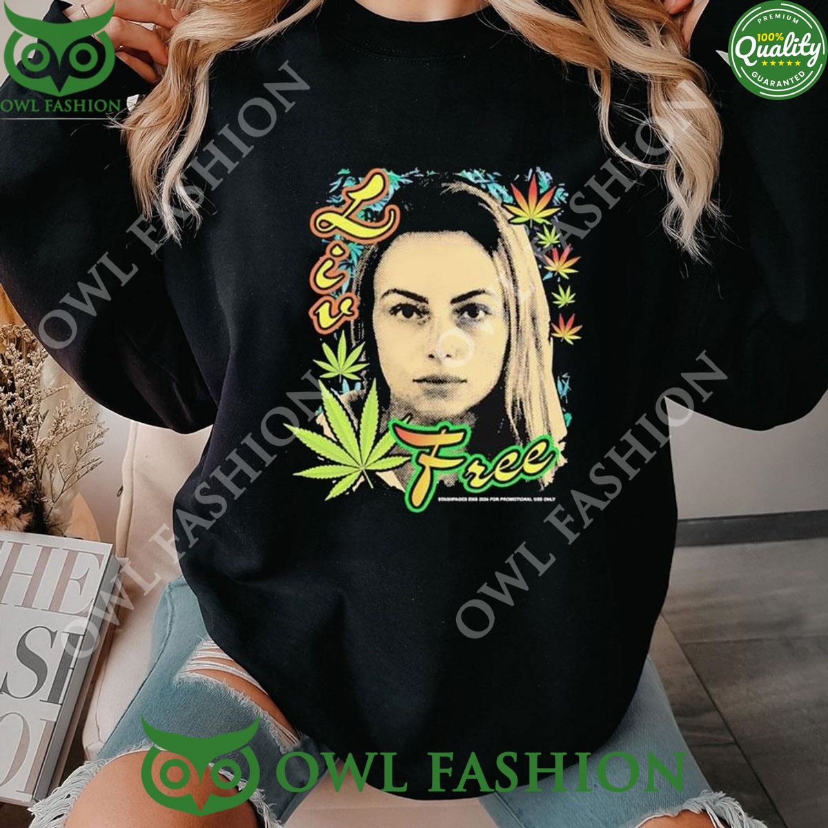 Liv Morgan Free 2024 Cannabis - Adult & Kids T-Shirts, Sweatshirts & Hoodies apparel design preview 1