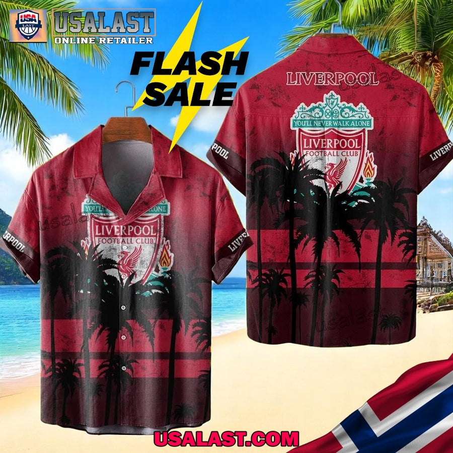 Liverpool FC Coconut Tree Style Hawaiian - Adult & Kids T-Shirts, Sweatshirts & Hoodies apparel design preview 1