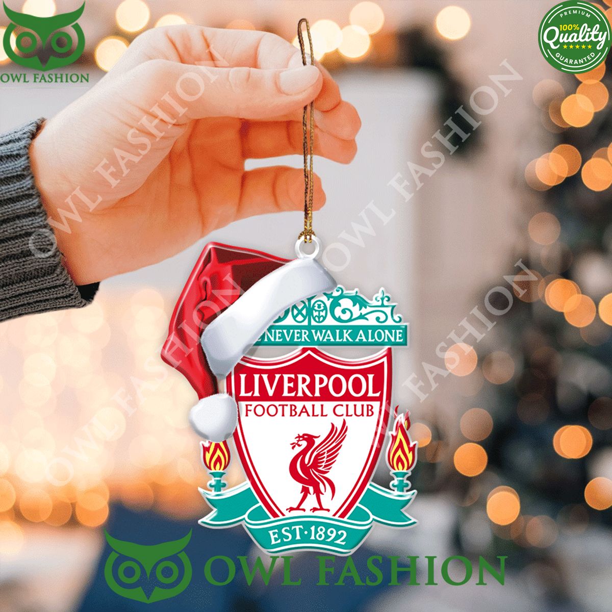 Liverpool Logo Christmas 2-Side Printed Ornament - Adult & Kids T-Shirts, Sweatshirts & Hoodies apparel design preview 1