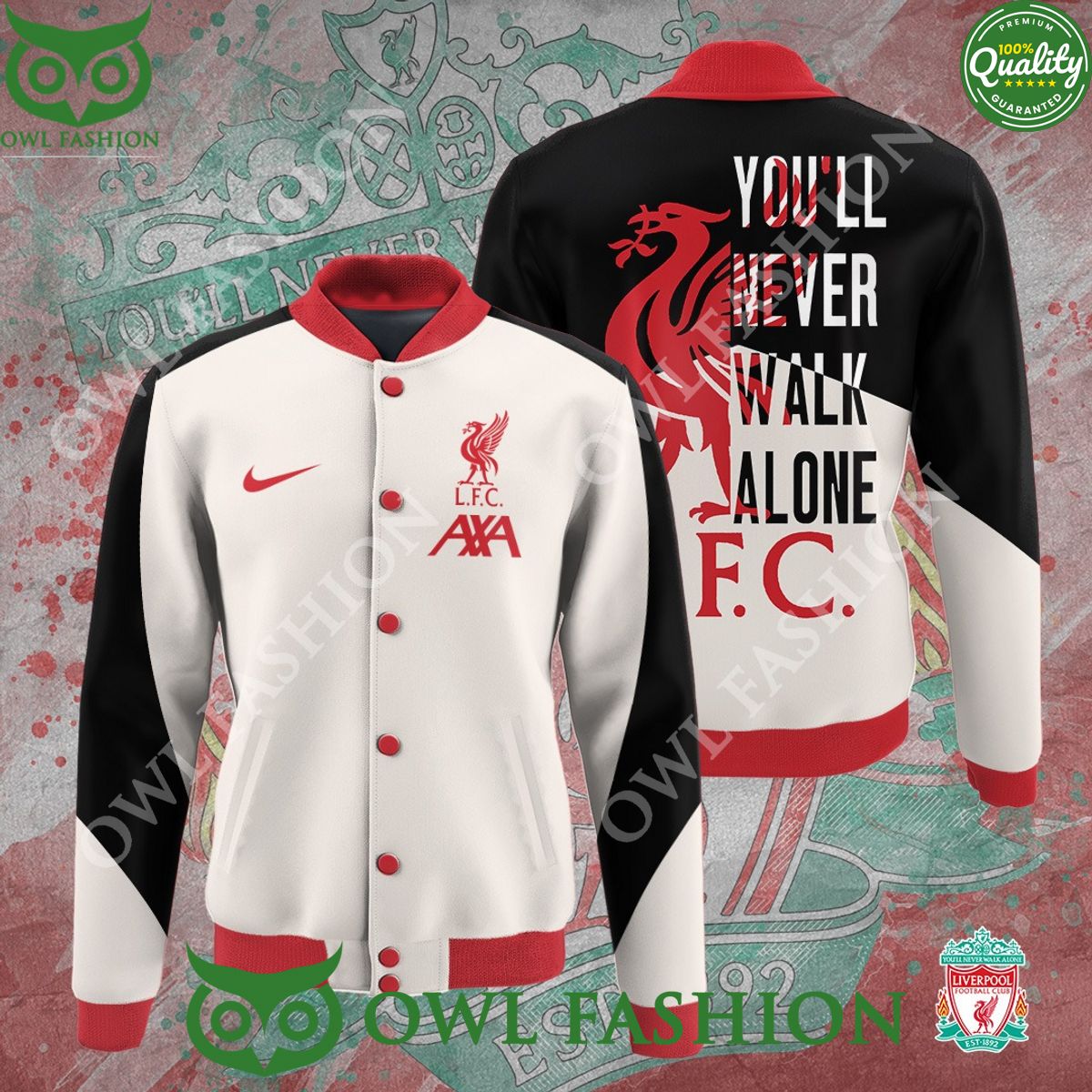 Liverpool You Will Never Walk Alone FC Baseball - Adult & Kids T-Shirts, Sweatshirts & Hoodies apparel design preview 1