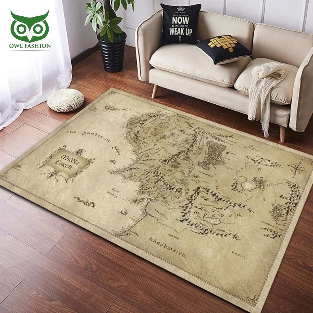 Lord of the Ring Map Carpet Rug - Adult & Kids T-Shirts, Sweatshirts & Hoodies apparel design preview 1