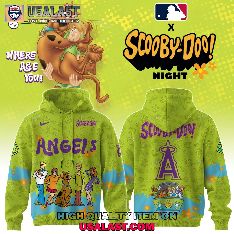 Los Angeles Angels Scooby Doo Night 3D Set - Adult & Kids T-Shirts, Sweatshirts & Hoodies apparel design preview 1