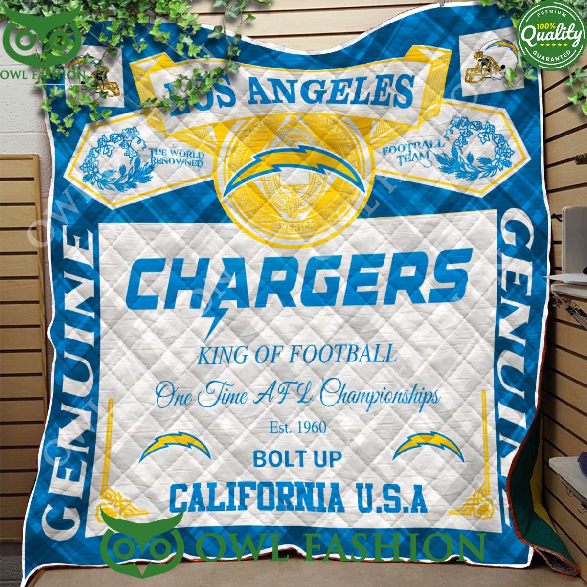 Los Angeles Chargers Bolt Up California King Of - Adult & Kids T-Shirts, Sweatshirts & Hoodies apparel design preview 1