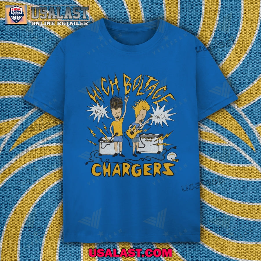 Los Angeles Chargers x Beavis and Butthead Apparel - Adult & Kids T-Shirts, Sweatshirts & Hoodies apparel design preview 1