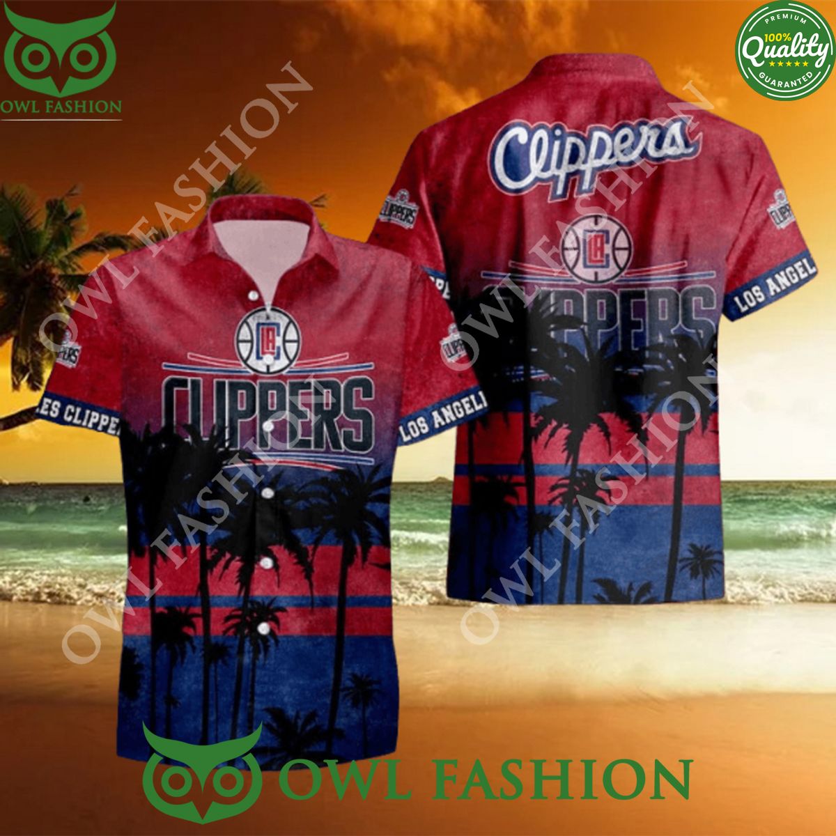 Los Angeles Clippers NCAA Champion Limited Hawaiian - Adult & Kids T-Shirts, Sweatshirts & Hoodies apparel design preview 1