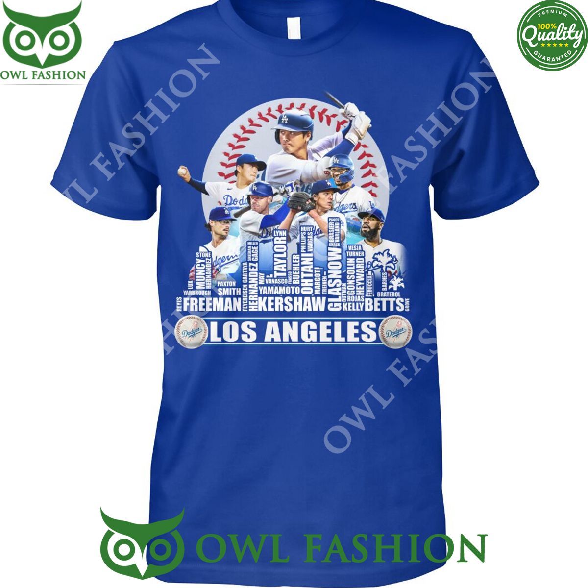 Los Angeles Dodgers Baseball Freeman Kershaw Betts - Adult & Kids T-Shirts, Sweatshirts & Hoodies apparel design preview 1