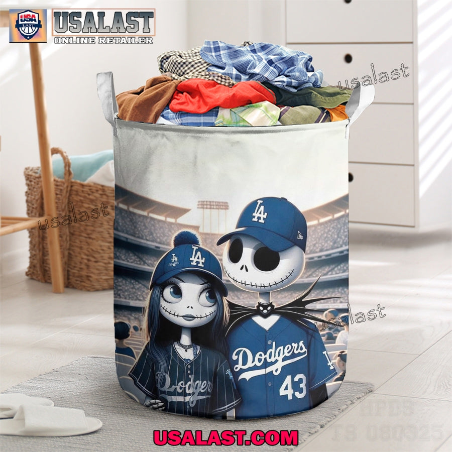 Los Angeles Dodgers Jack And Sally 2025 Laundry - Adult & Kids T-Shirts, Sweatshirts & Hoodies apparel design preview 1