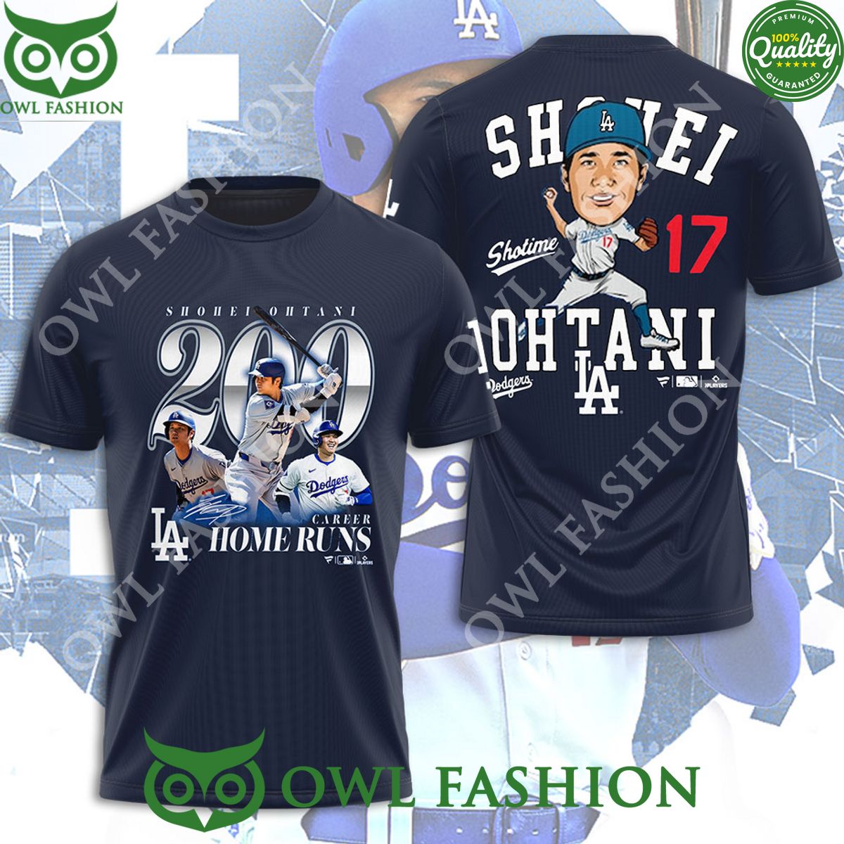 Los Angeles Dodgers x Shohei Ohtani Home Runs 3D - Adult & Kids T-Shirts, Sweatshirts & Hoodies apparel design preview 1