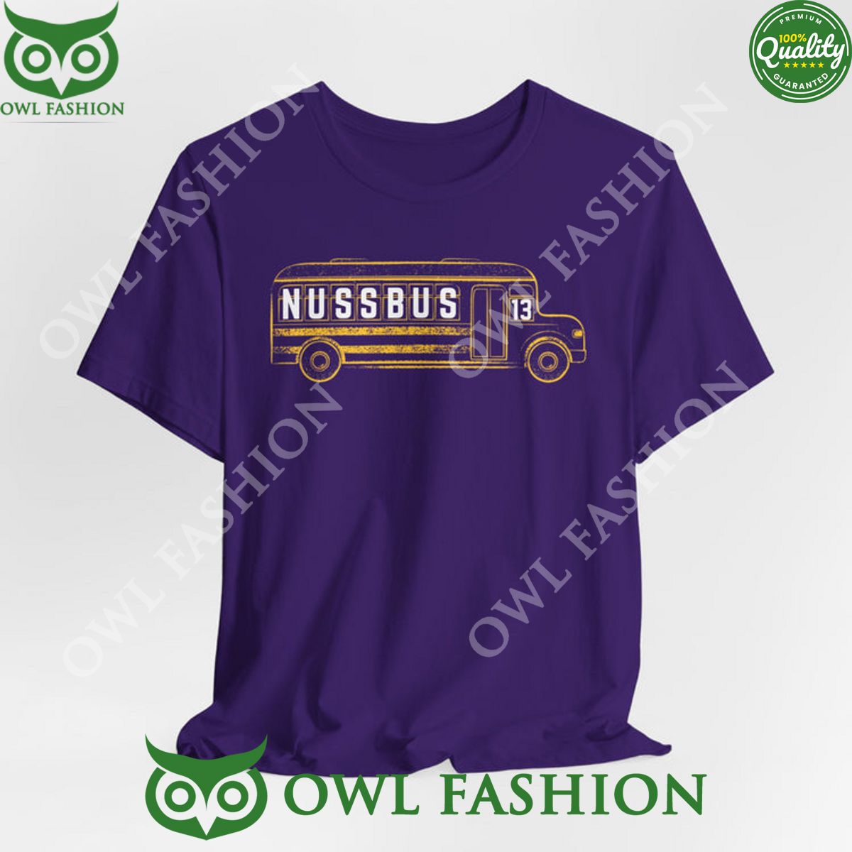 LSU Football Nussbus 13 Garrett Nussmeier - Adult & Kids T-Shirts, Sweatshirts & Hoodies apparel design preview 1