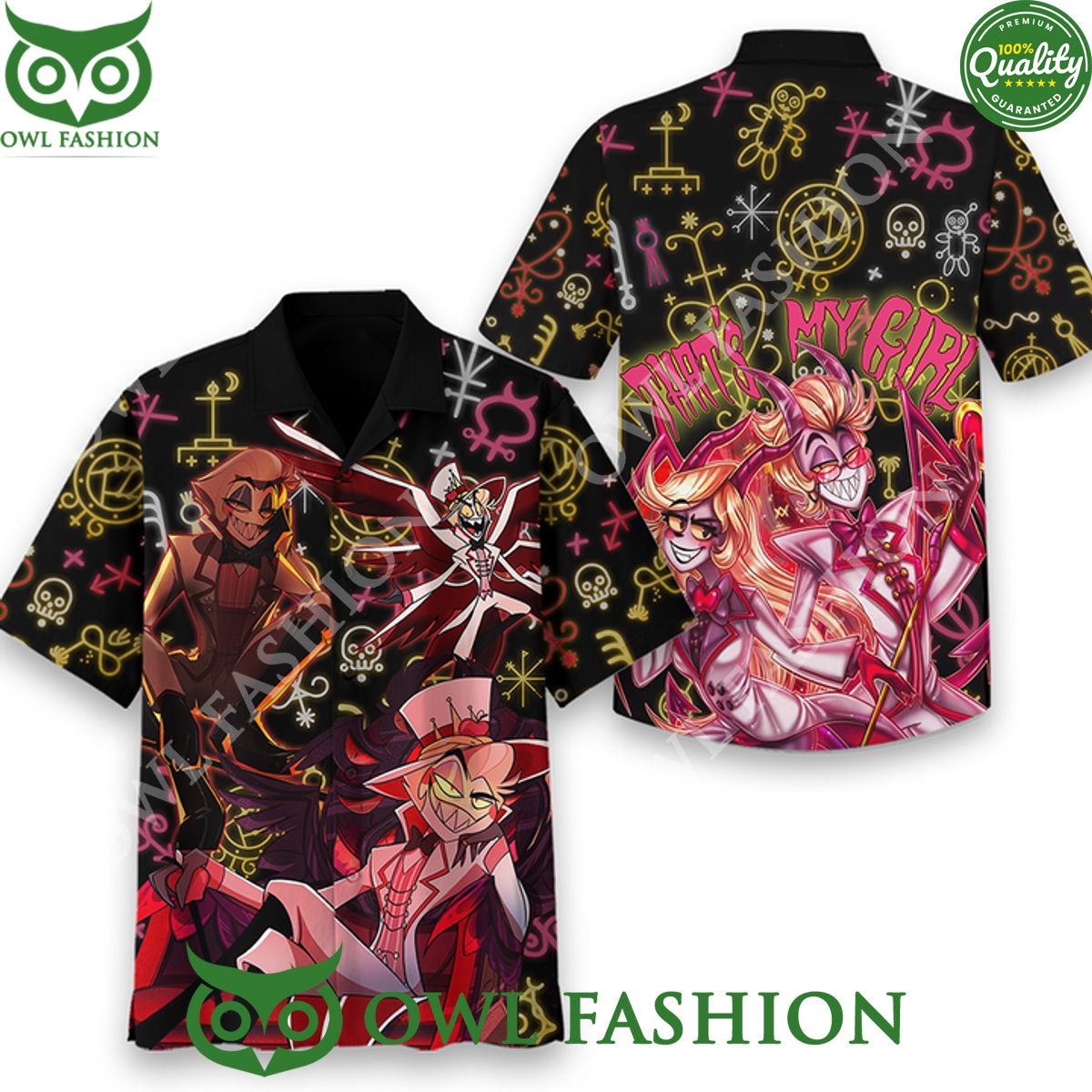 Lucifer Morningstar Hazbin Hotel Thats my girl - Adult & Kids T-Shirts, Sweatshirts & Hoodies apparel design preview 1