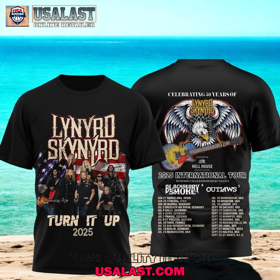 Lynyrd Skynyrd 2025 International Tour 3D - Adult & Kids T-Shirts, Sweatshirts & Hoodies apparel design preview 1