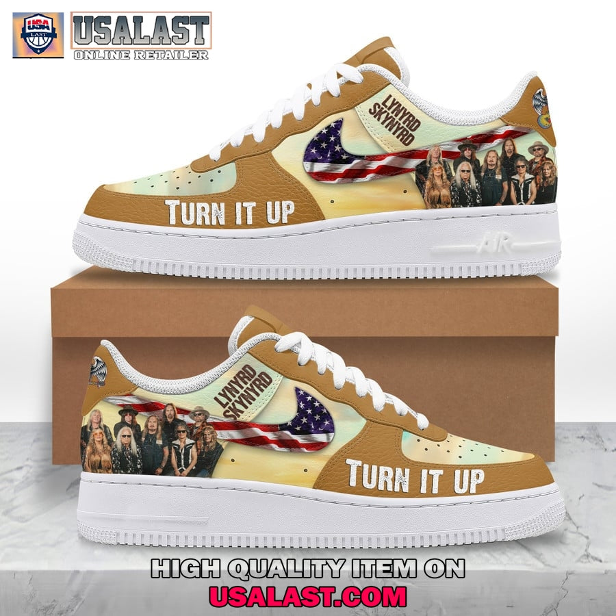 Lynyrd Skynyrd Turn It Up Custom Air Force 1 Sneaker - Adult & Kids T-Shirts, Sweatshirts & Hoodies apparel design preview 1