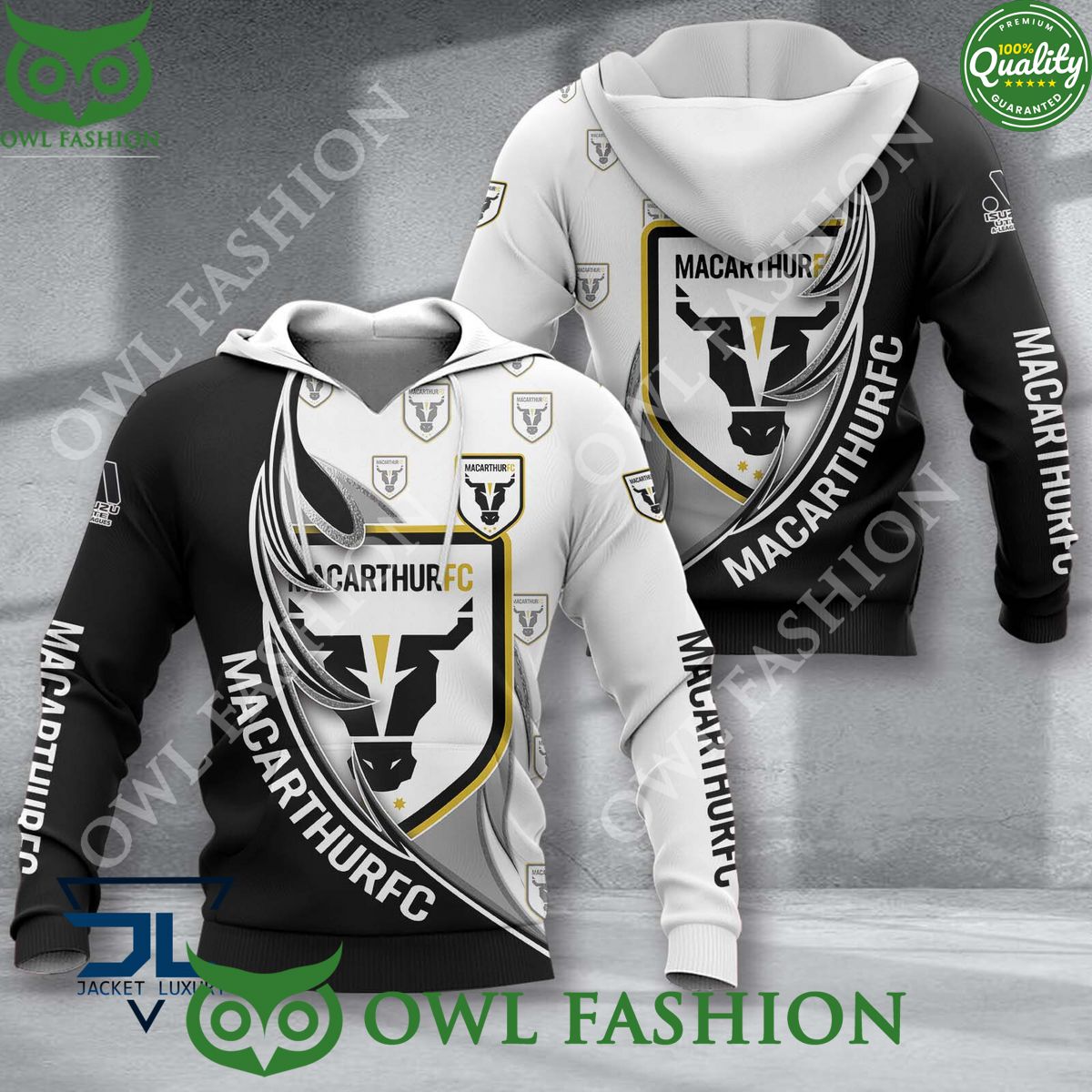 Macarthur FC A League Football 3D - Adult & Kids T-Shirts, Sweatshirts & Hoodies apparel design preview 1