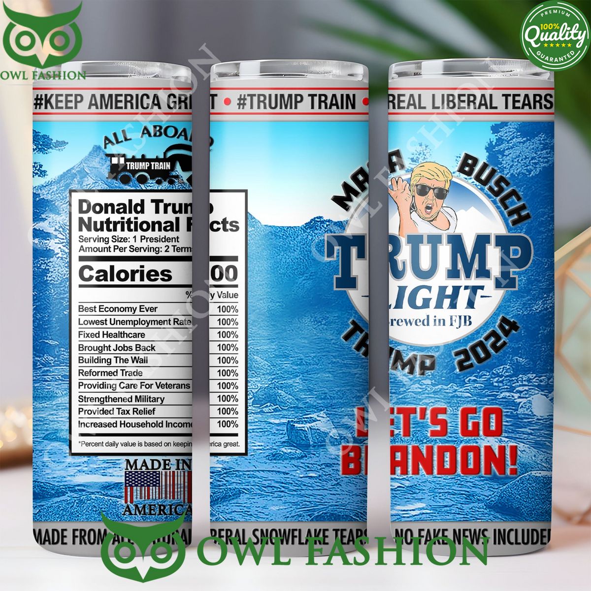 Maga Busch Light Trump Donald Homage Fan Skinny - Adult & Kids T-Shirts, Sweatshirts & Hoodies apparel design preview 1