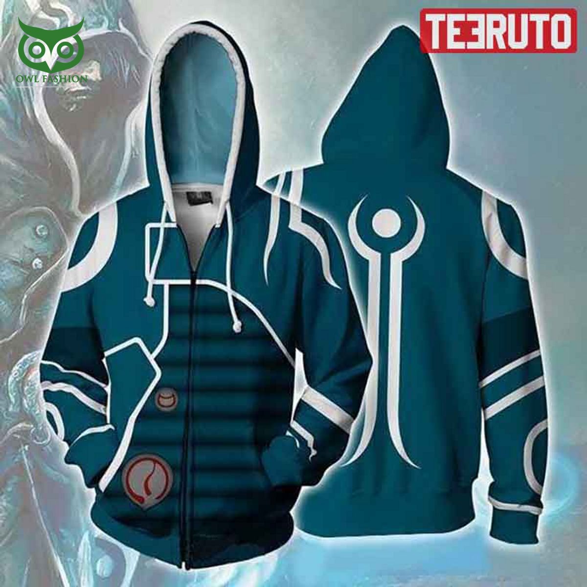 Magic The Gathering Cosplay Zip Up 3D - Adult & Kids T-Shirts, Sweatshirts & Hoodies apparel design preview 1
