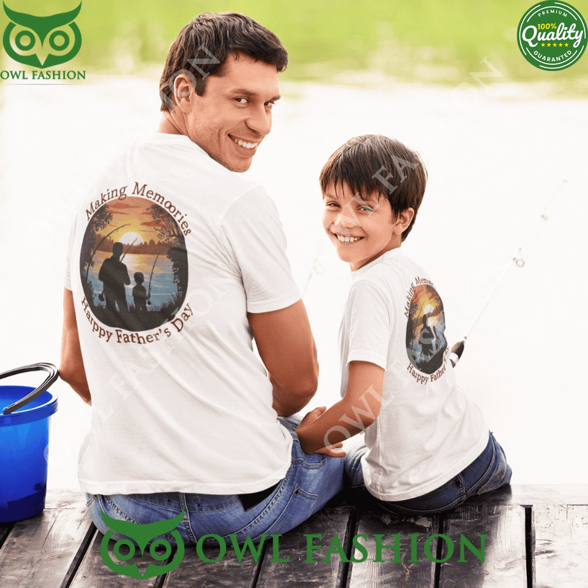 Making Memories Happy Father Days - Adult & Kids T-Shirts, Sweatshirts & Hoodies apparel design preview 1