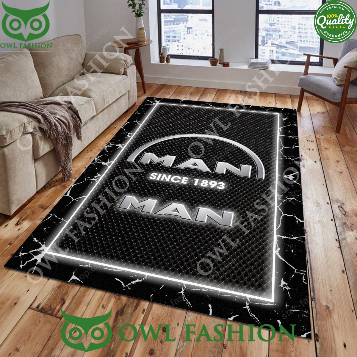 MAN Truck Environmental Rug Carpet Decor Living Room - Adult & Kids T-Shirts, Sweatshirts & Hoodies apparel design preview 1