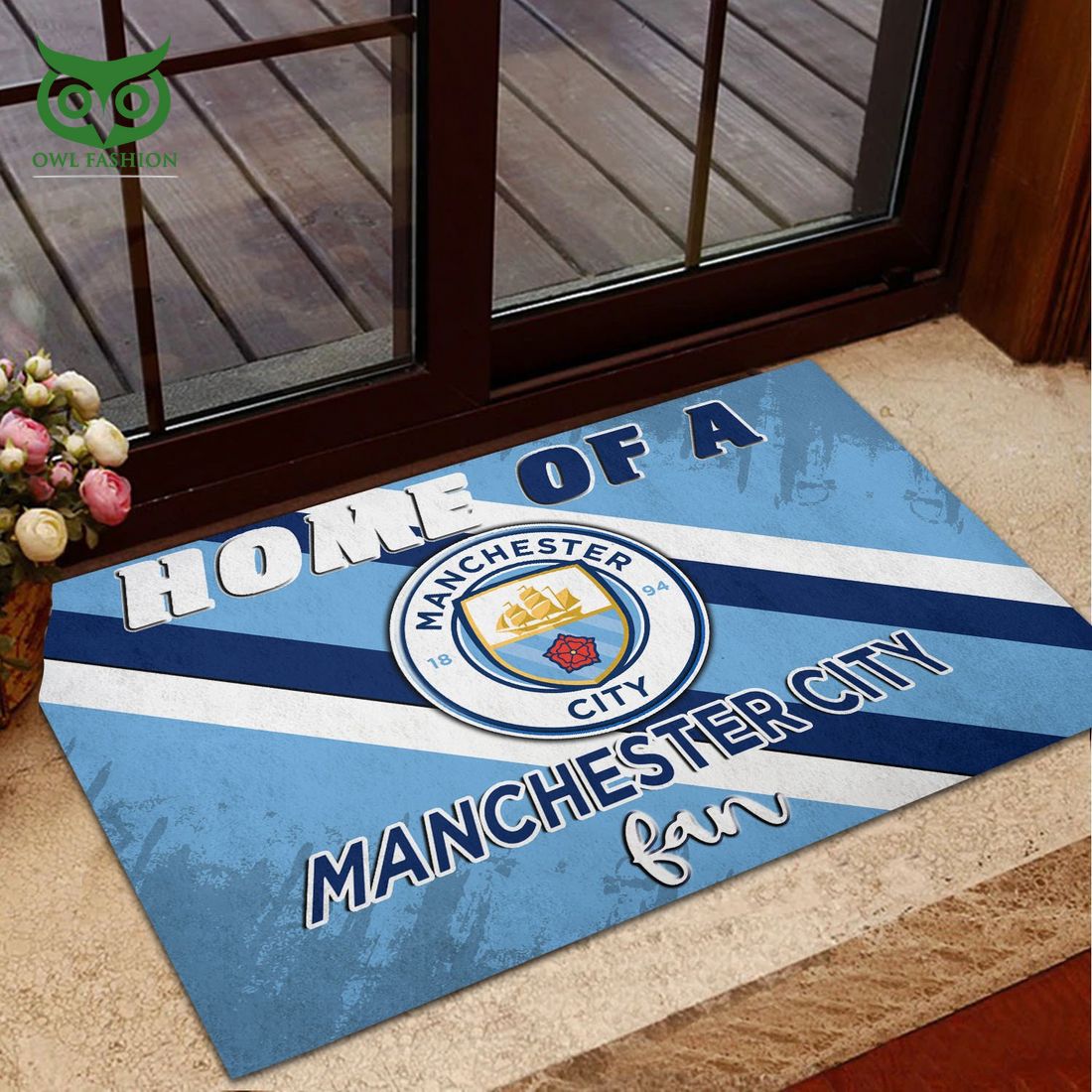 Manchester City F.C Premier League Custom Doormat - Adult & Kids T-Shirts, Sweatshirts & Hoodies apparel design preview 1