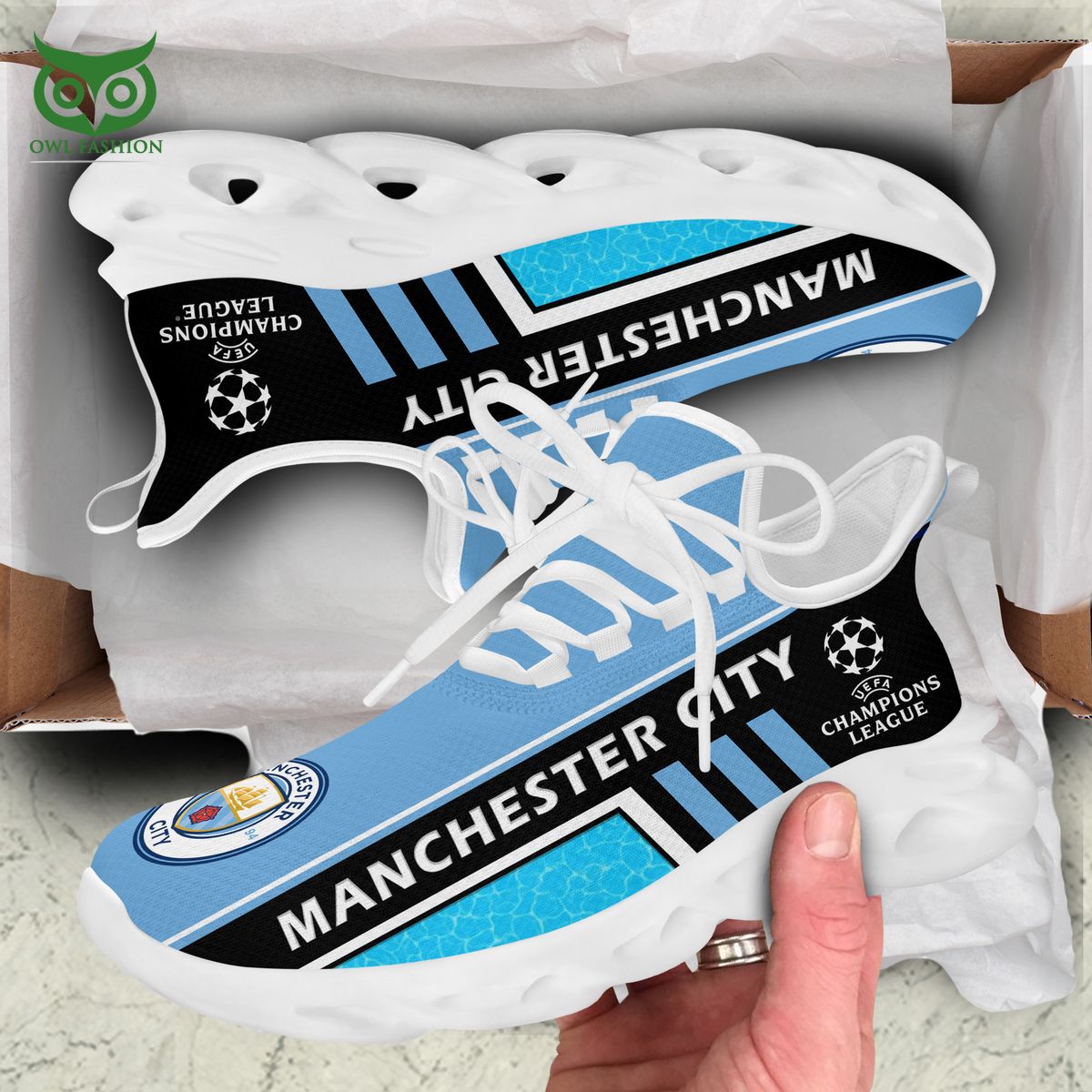 Manchester City FC Champions Golden Cup Max Soul - Adult & Kids T-Shirts, Sweatshirts & Hoodies apparel design preview 1