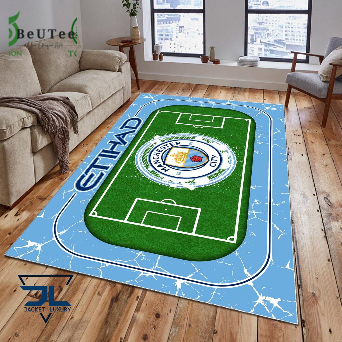 Manchester City FC Premier League Football Team - Adult & Kids T-Shirts, Sweatshirts & Hoodies apparel design preview 1