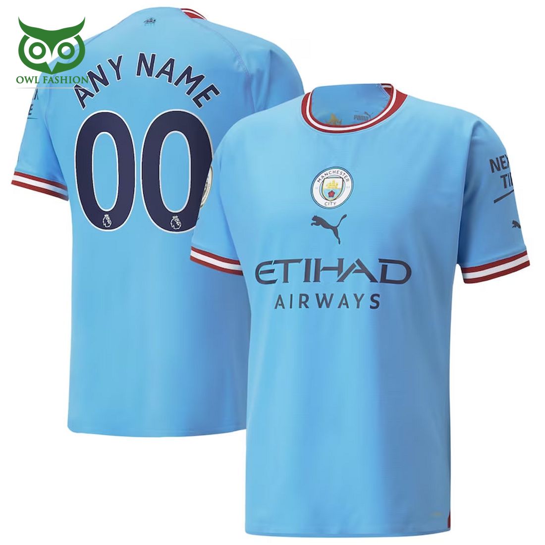 Manchester City Premier League Etihad Airways 22-23 - Adult & Kids T-Shirts, Sweatshirts & Hoodies apparel design preview 1