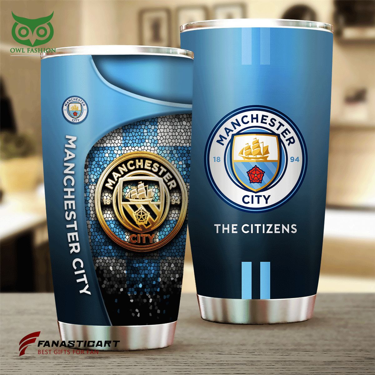 Manchester City Premier League Football Team Tumbler - Adult & Kids T-Shirts, Sweatshirts & Hoodies apparel design preview 1