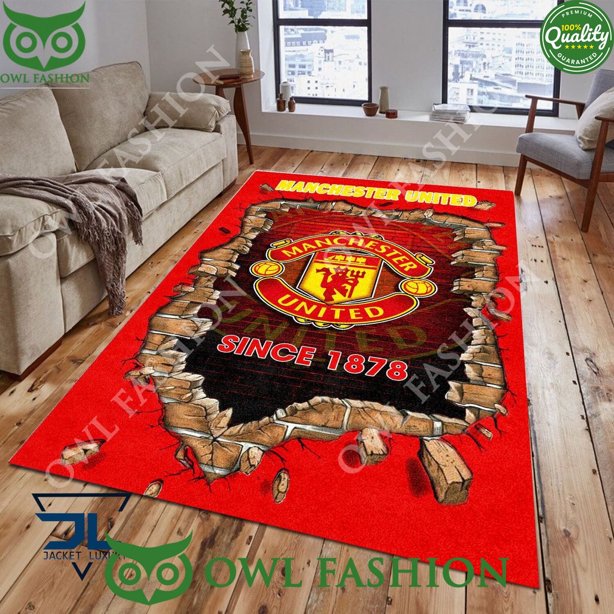 Burnley F.C 1882 Premier League Living Room Carpet - Adult & Kids T-Shirts, Sweatshirts & Hoodies apparel design preview 1