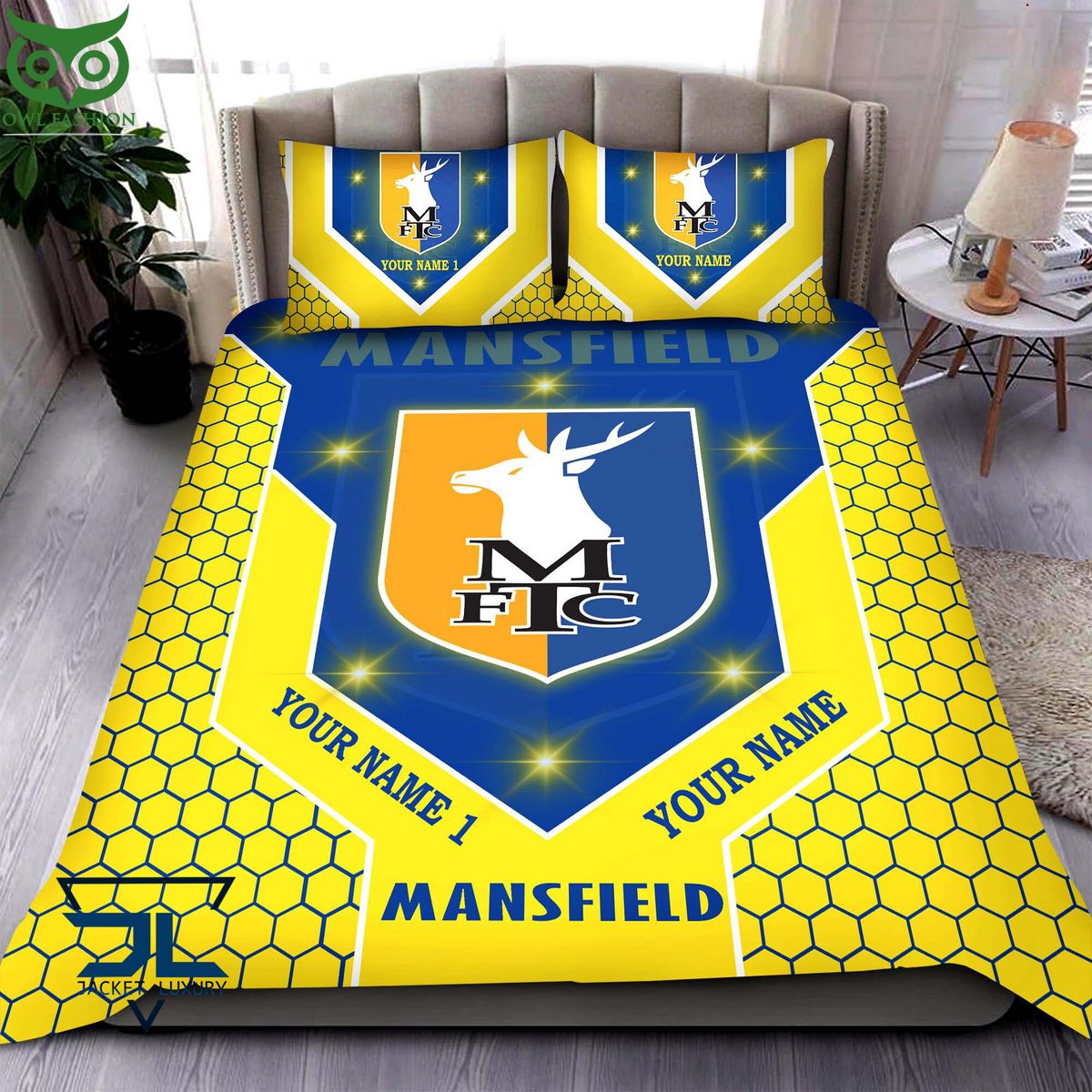 Mansfield Town Personalized EFL Bedding Set - Adult & Kids T-Shirts, Sweatshirts & Hoodies apparel design preview 1