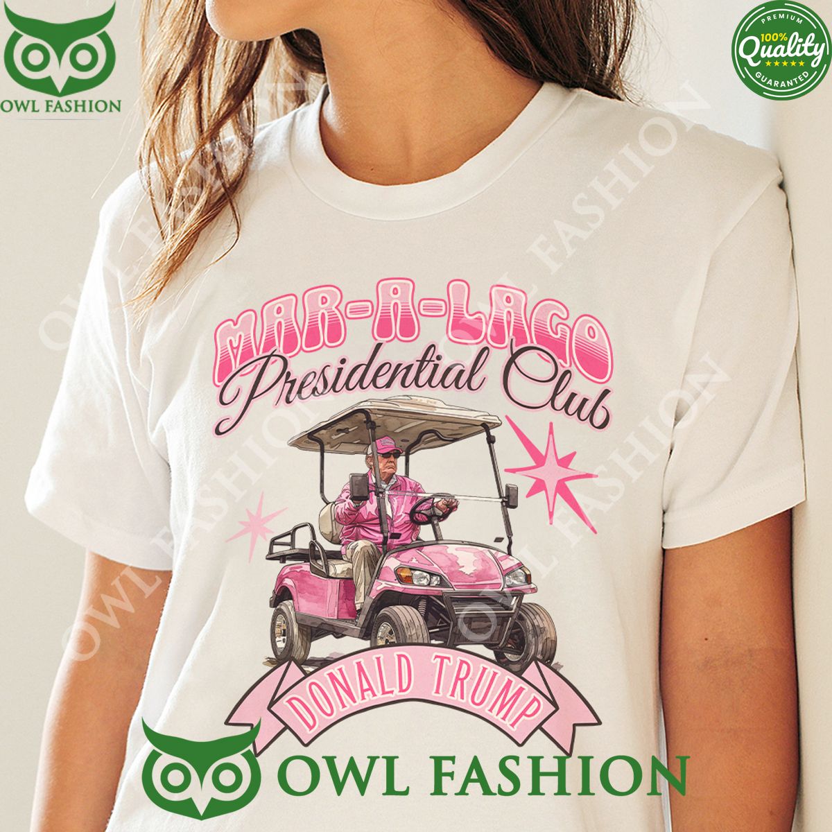 Mar A Lago golf Presidential Club Trump Bright pink - Adult & Kids T-Shirts, Sweatshirts & Hoodies apparel design preview 1