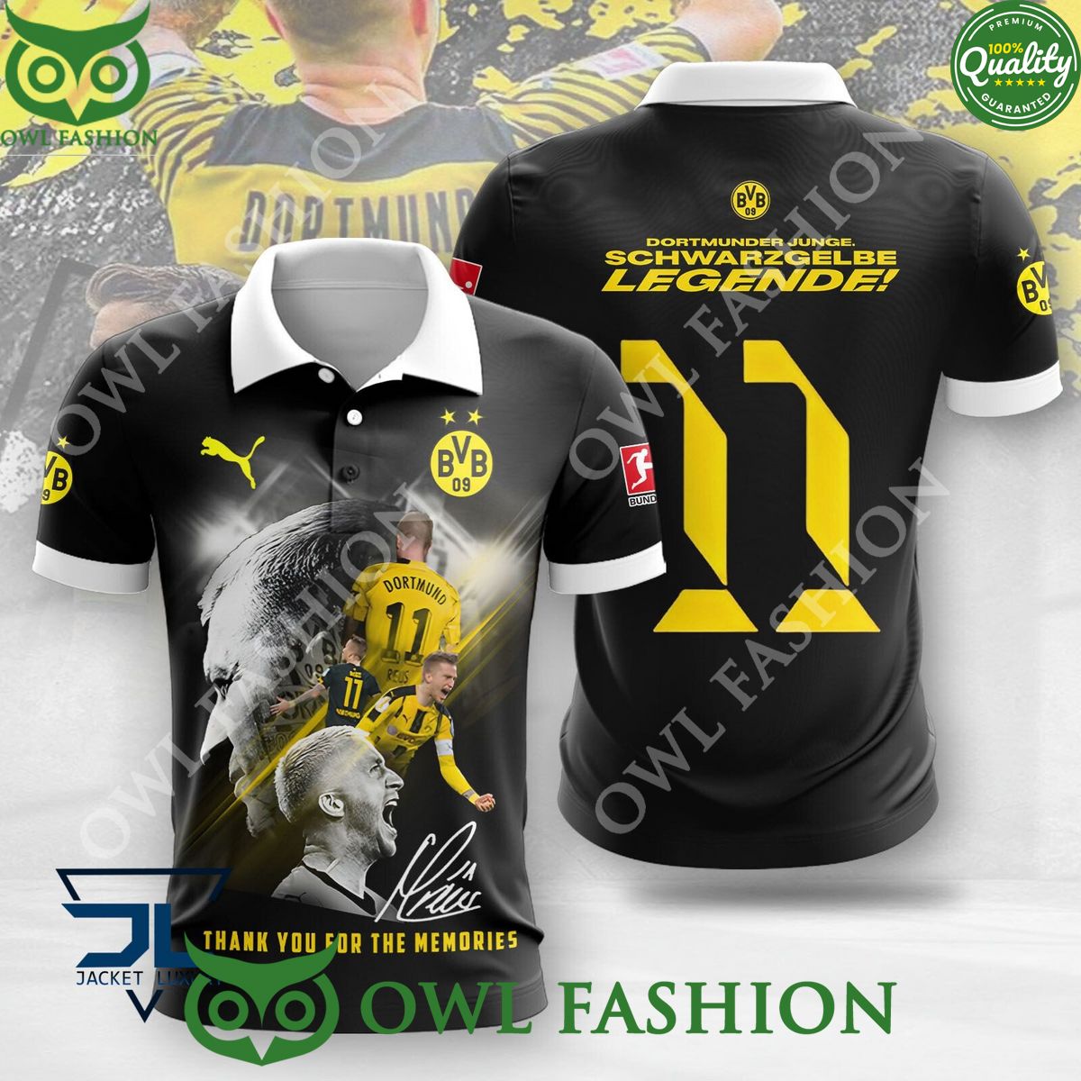 Marco Reus Dortmunder Junge Borussia Dortmund black - Adult & Kids T-Shirts, Sweatshirts & Hoodies apparel design preview 1