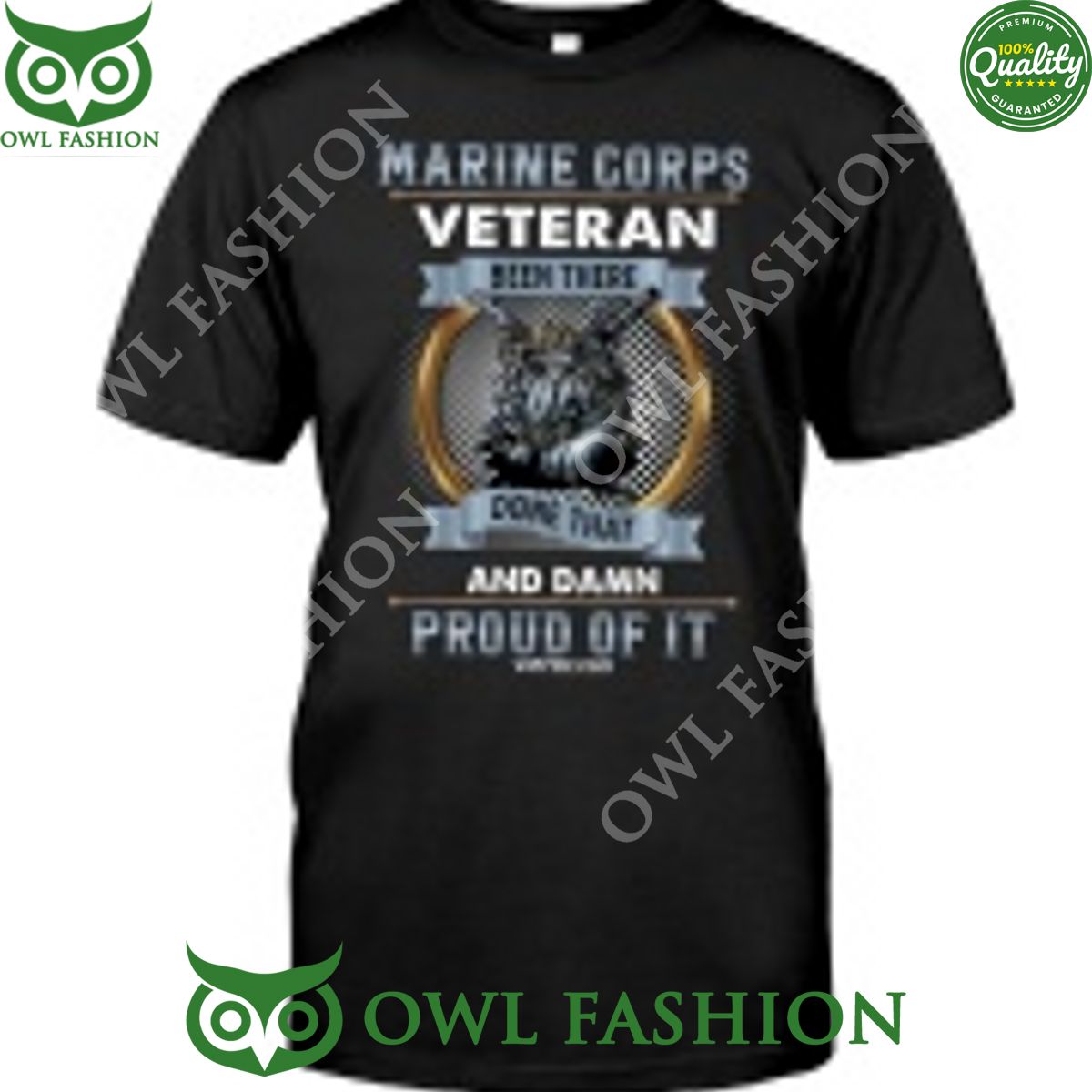 Marine Corps Veteran Been there done that damn proud - Adult & Kids T-Shirts, Sweatshirts & Hoodies apparel design preview 1