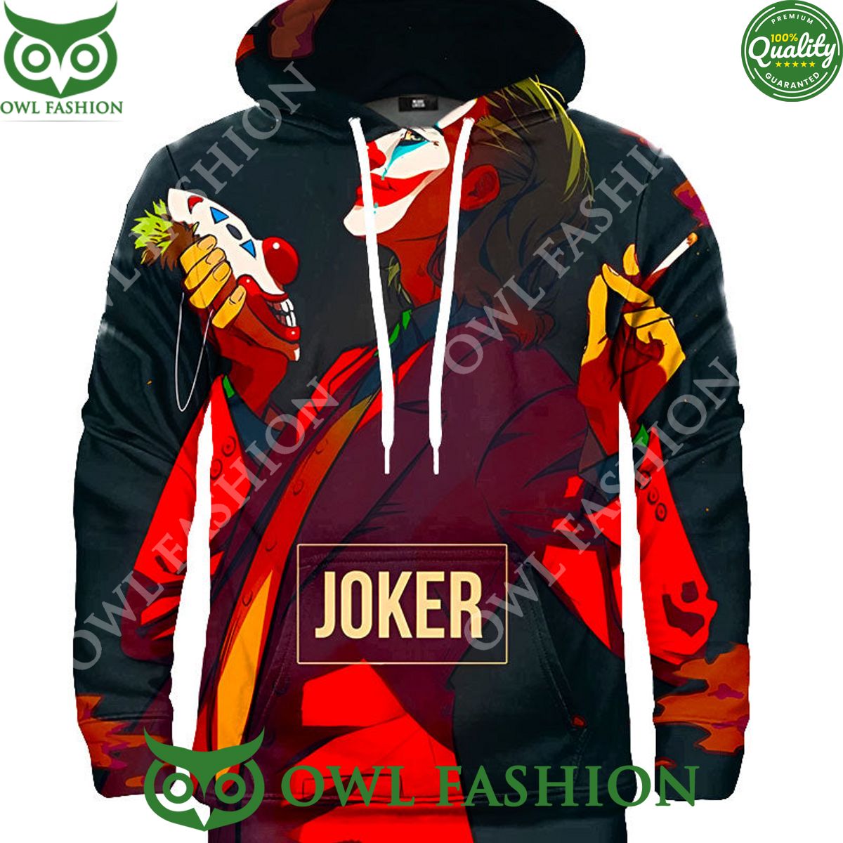Mask of Joker they made me - Adult & Kids T-Shirts, Sweatshirts & Hoodies apparel design preview 1