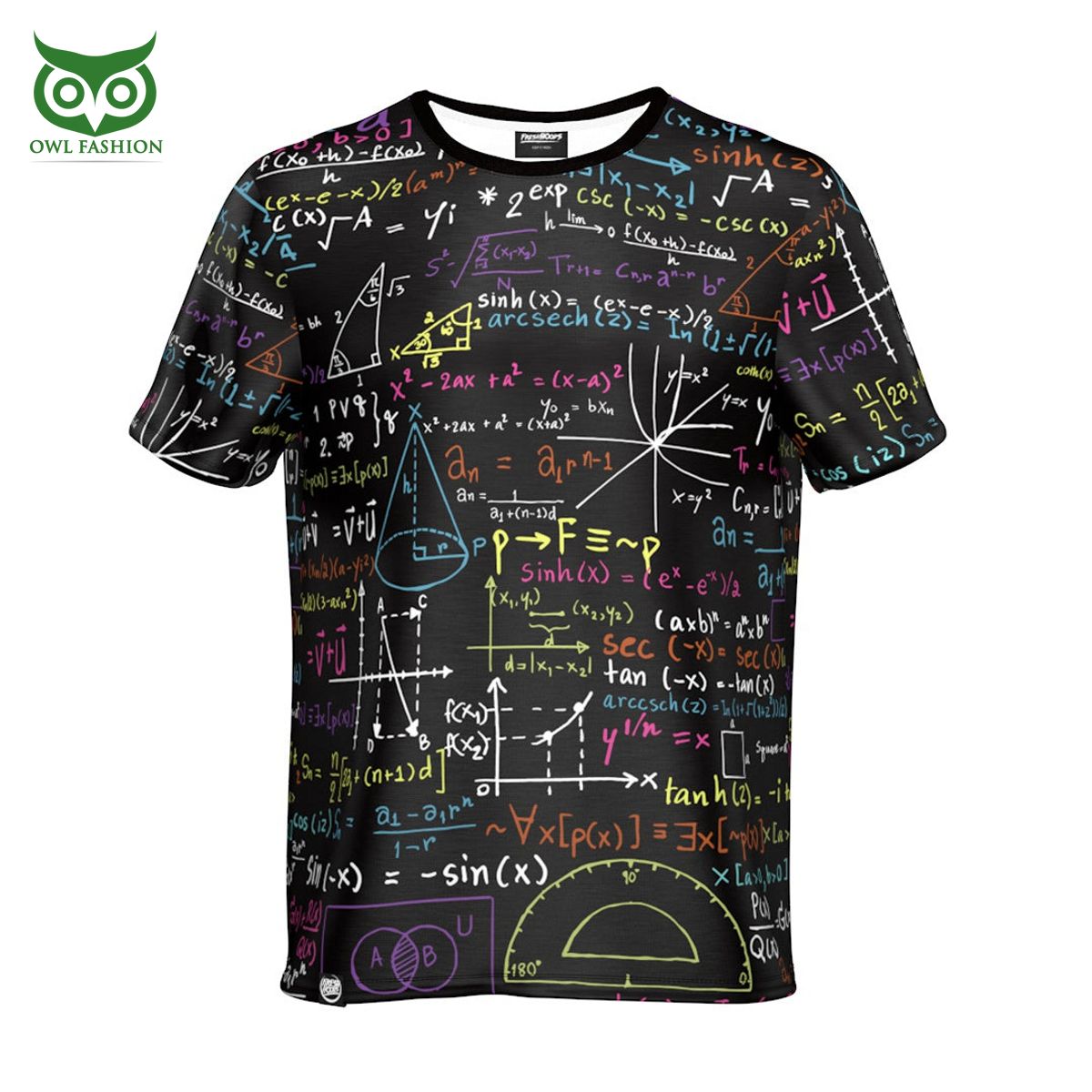 Math Formula Geometric 3D - Adult & Kids T-Shirts, Sweatshirts & Hoodies apparel design preview 1
