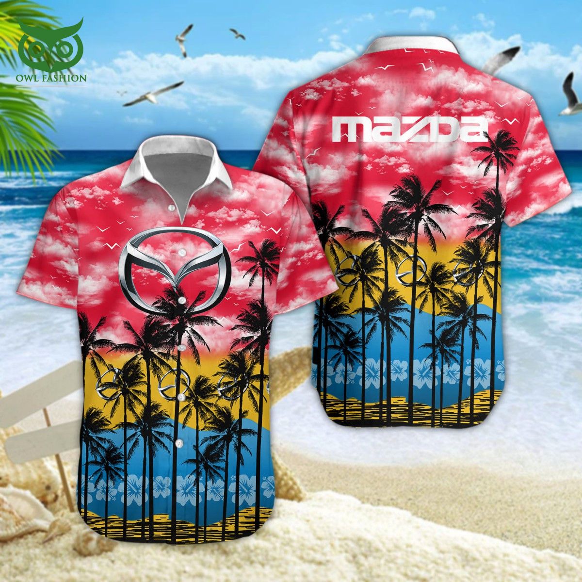 Mazda Luxury Car Brand Hawaiian Short - Adult & Kids T-Shirts, Sweatshirts & Hoodies apparel design preview 1
