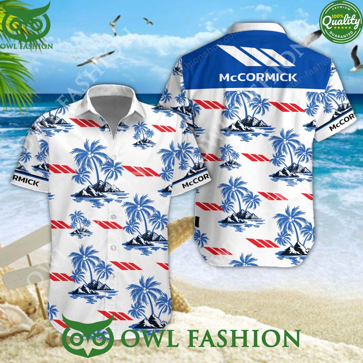McCormick agricultural machinery tractor Hawaiian and - Adult & Kids T-Shirts, Sweatshirts & Hoodies apparel design preview 1