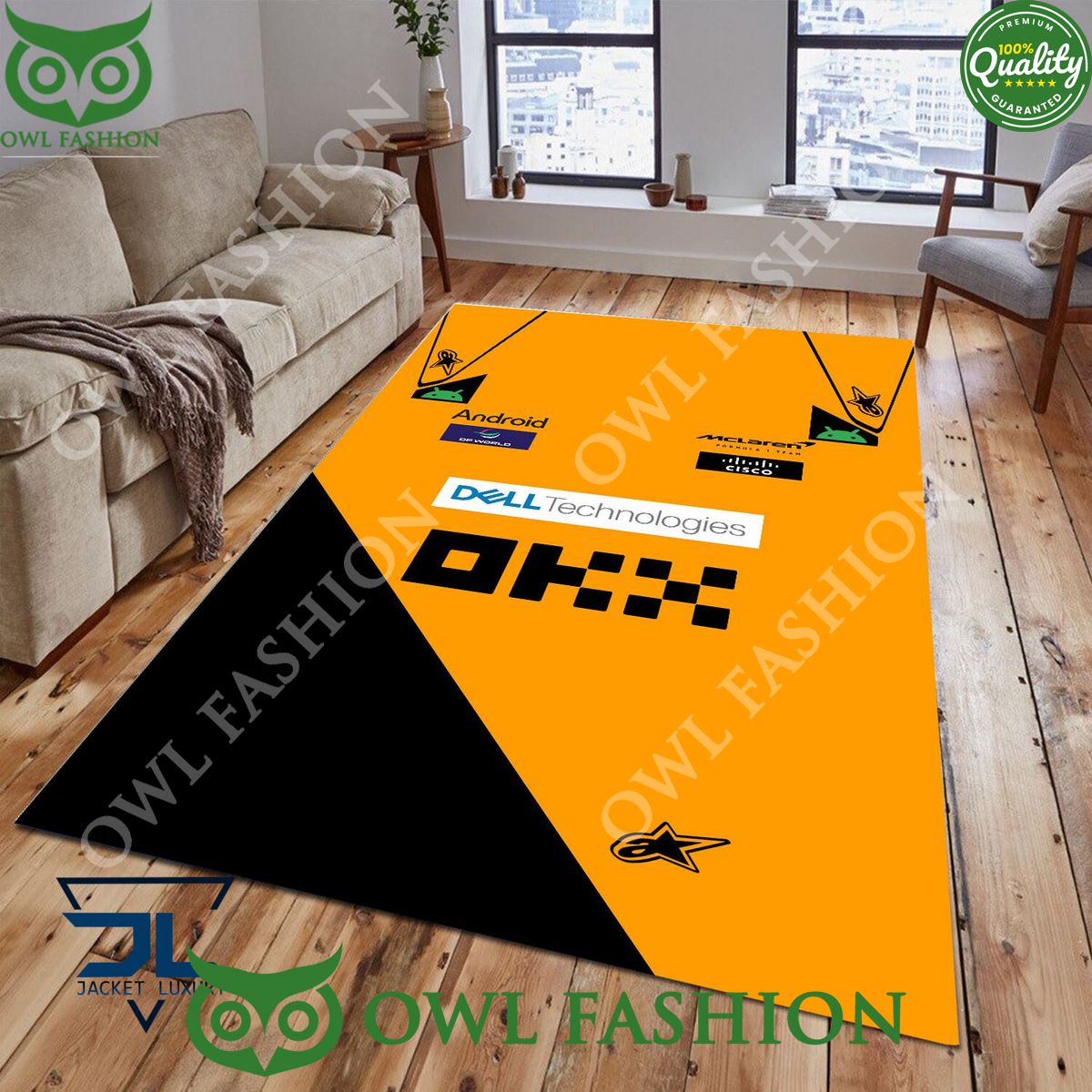 McLaren F1 Team 2024 Formula One Rug Carpet Living - Adult & Kids T-Shirts, Sweatshirts & Hoodies apparel design preview 1