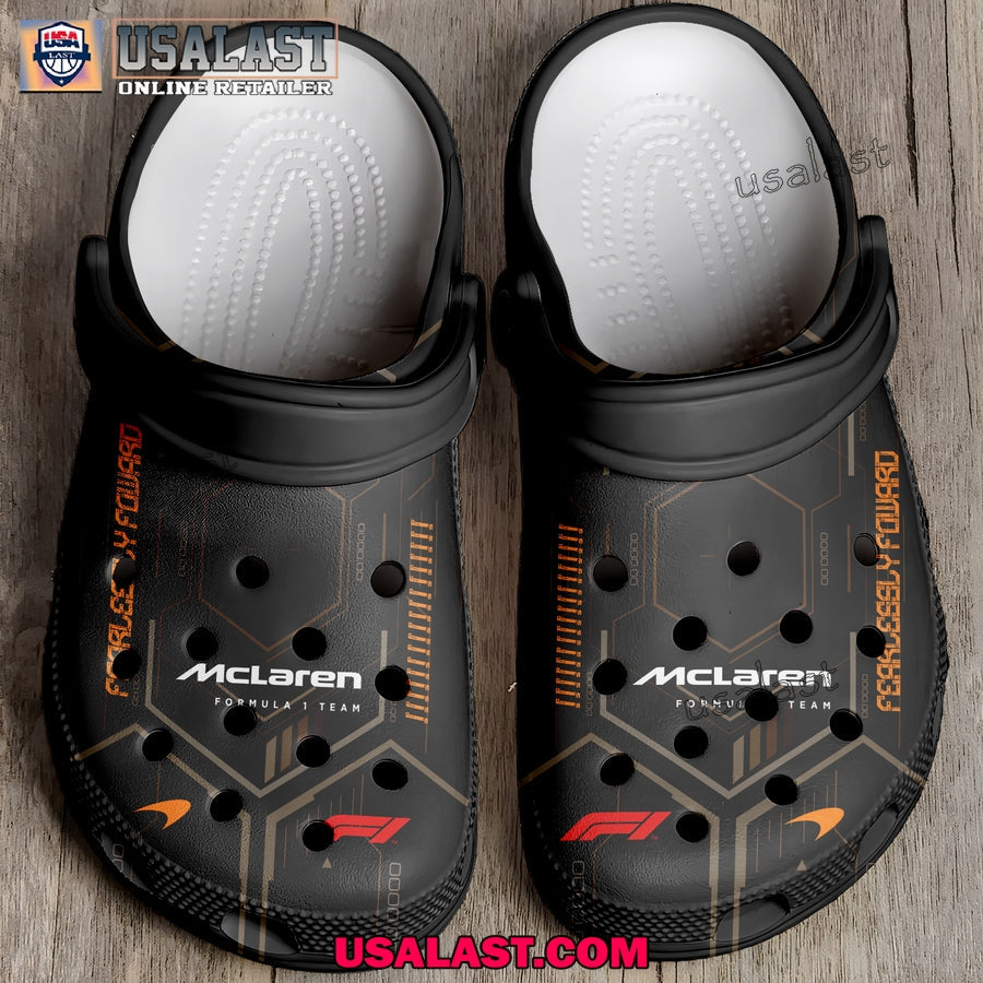 McLaren F1 Team Custom Crocs Clogs Shoes - Adult & Kids T-Shirts, Sweatshirts & Hoodies apparel design preview 1