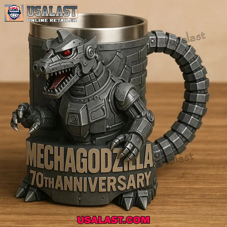Mechagodzilla 70th Anniversary Mug - Adult & Kids T-Shirts, Sweatshirts & Hoodies apparel design preview 1