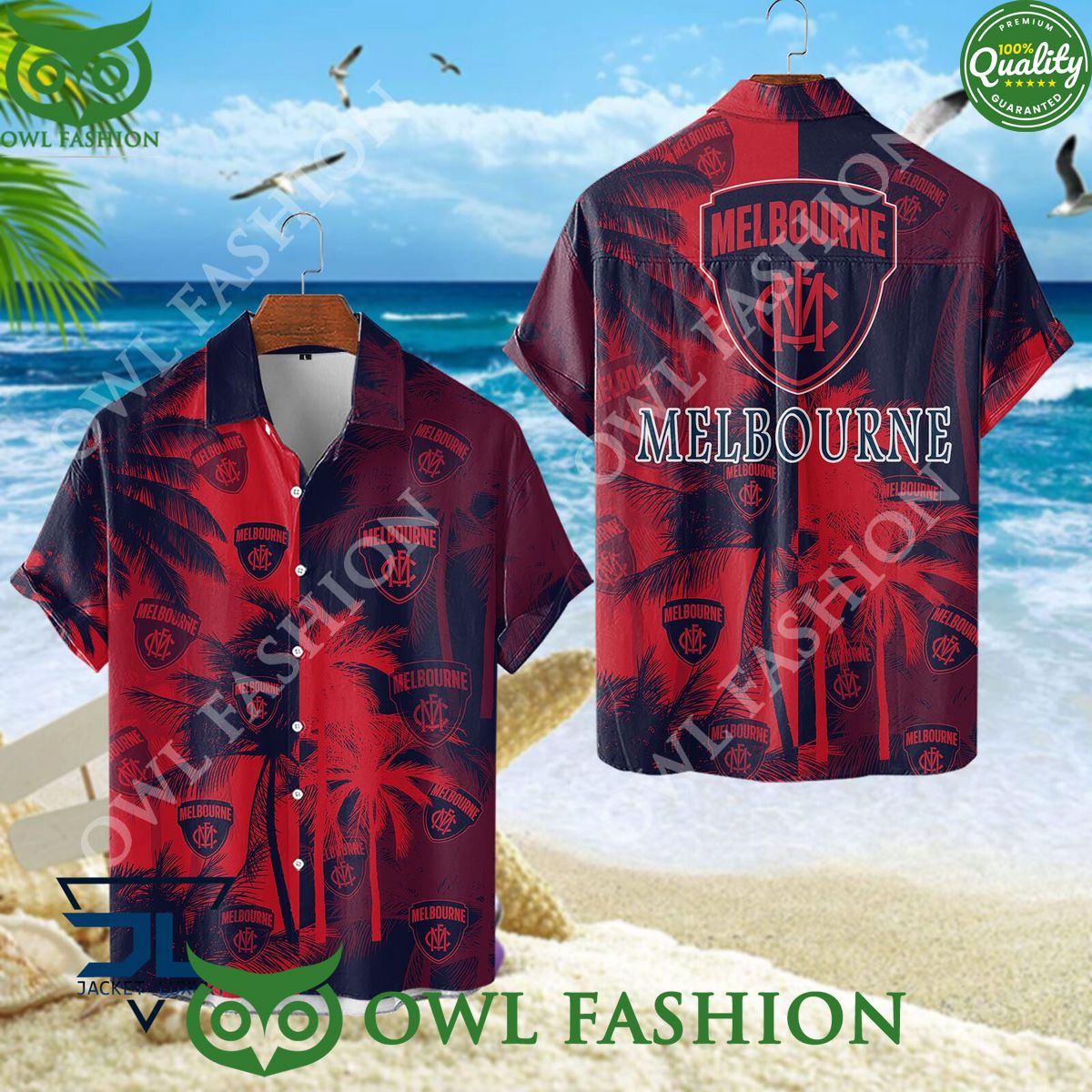 Melbourne Football Club AFL Australian Hawaiian and - Adult & Kids T-Shirts, Sweatshirts & Hoodies apparel design preview 1