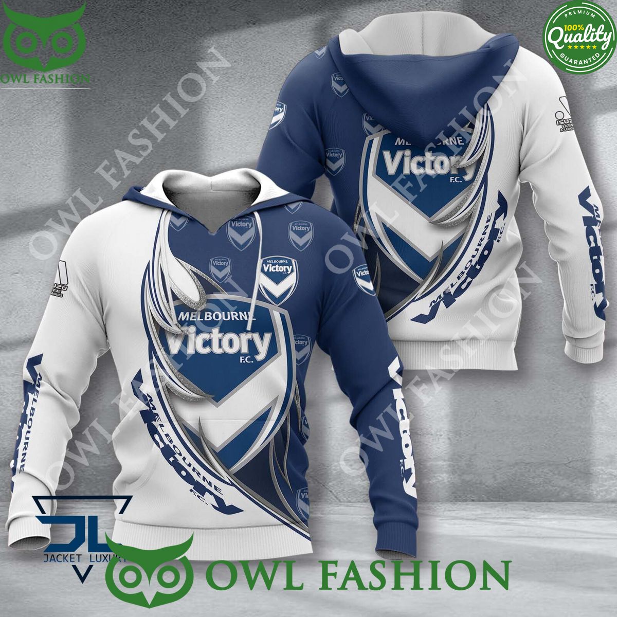 Melbourne Victory FC A League Football 3D - Adult & Kids T-Shirts, Sweatshirts & Hoodies apparel design preview 1