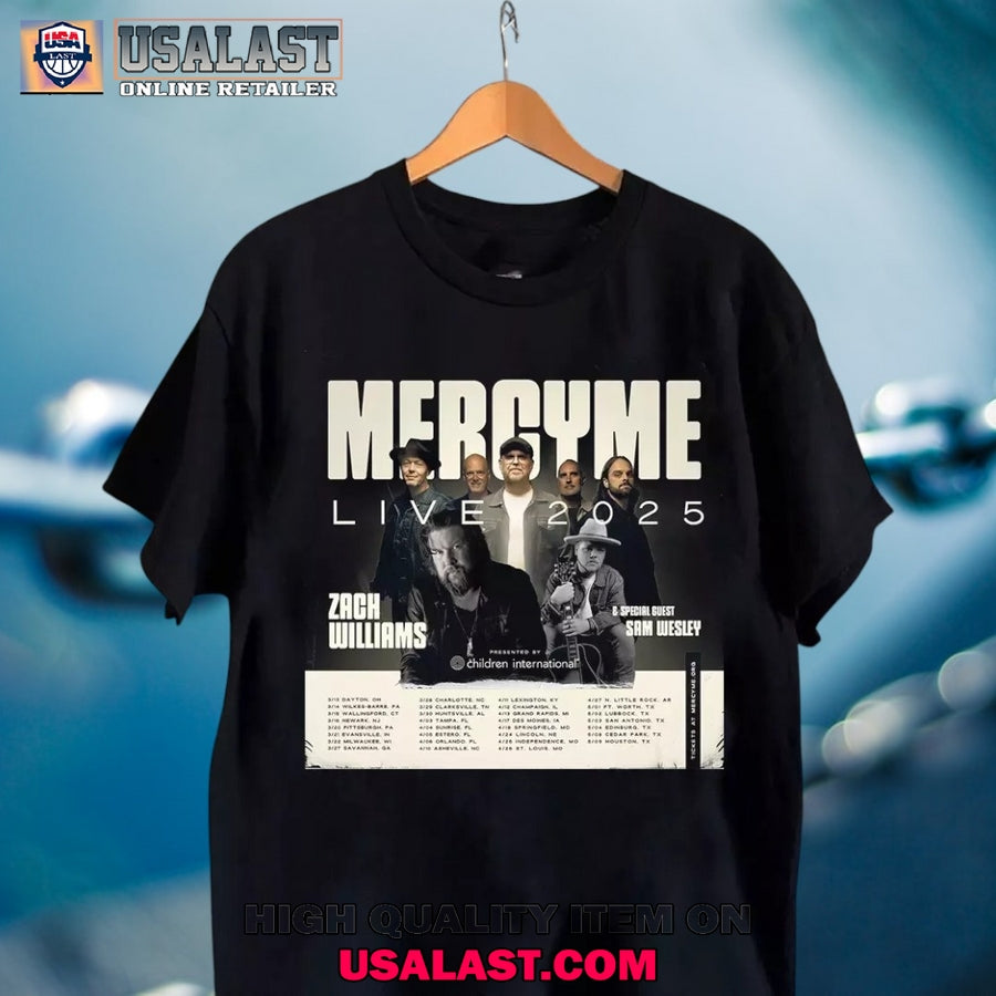 MercyMe Band Live 2025 Tour Date - Adult & Kids T-Shirts, Sweatshirts & Hoodies apparel design preview 1