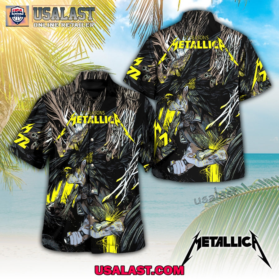 Metallica 72 Seasons Trending Hawaiian - Adult & Kids T-Shirts, Sweatshirts & Hoodies apparel design preview 1