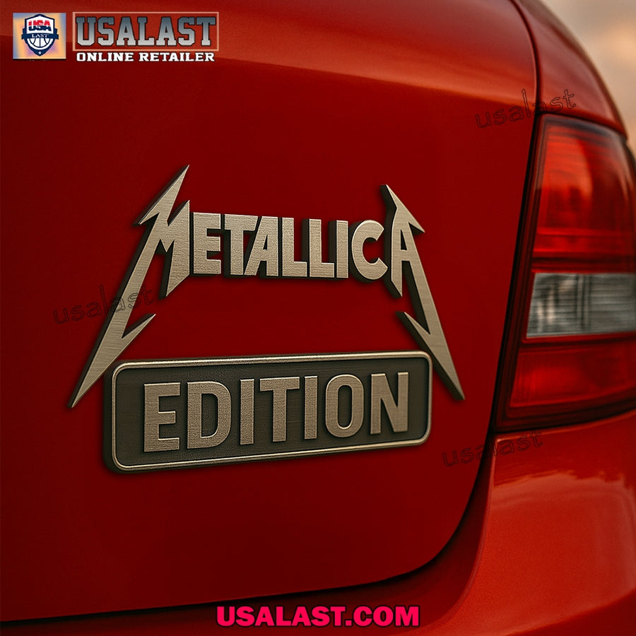 Metallica Edition Car Name Badge 3D Sticker - Adult & Kids T-Shirts, Sweatshirts & Hoodies apparel design preview 1