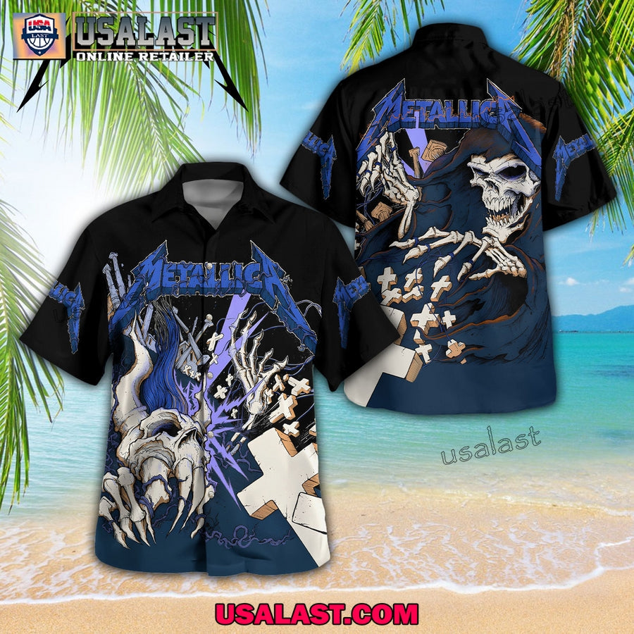 Metallica Master Of Puppets Hawaiian - Adult & Kids T-Shirts, Sweatshirts & Hoodies apparel design preview 1