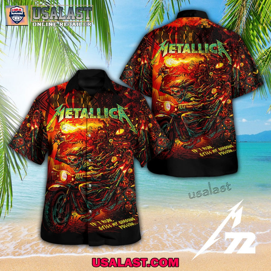 Metallica Shadows Follow Short Sleeve Hawaiian - Adult & Kids T-Shirts, Sweatshirts & Hoodies apparel design preview 1