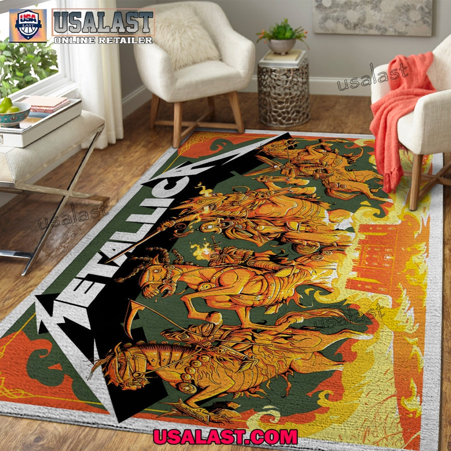 Metallica The Four Horsemen Rectangle Rug - Adult & Kids T-Shirts, Sweatshirts & Hoodies apparel design preview 1