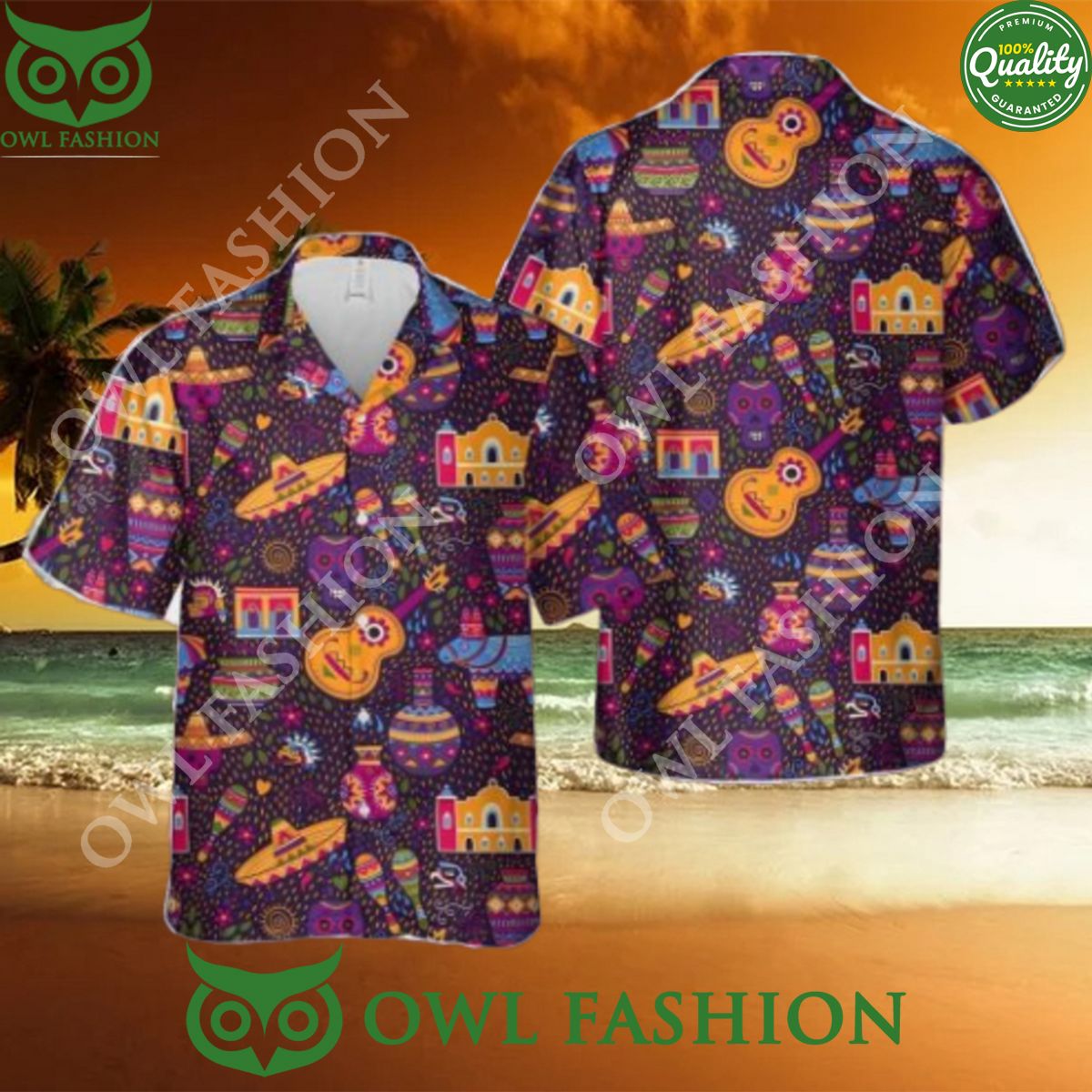 Mexico Seamless Limited Aloha Beach Vibe Hawaiian - Adult & Kids T-Shirts, Sweatshirts & Hoodies apparel design preview 1
