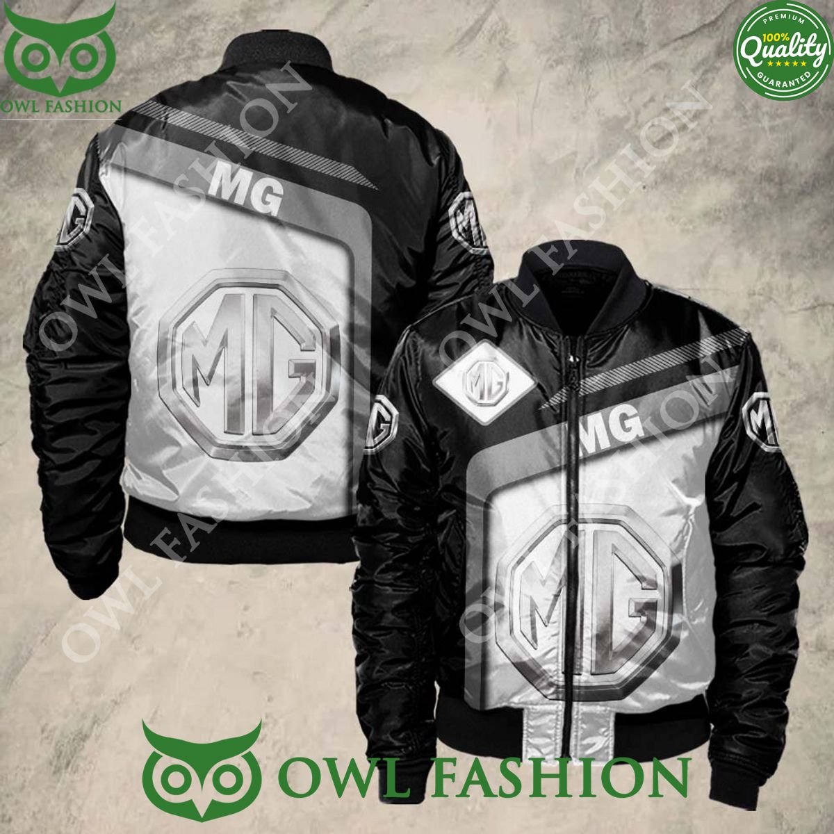 MG Car Bomber Jacket Printed - Adult & Kids T-Shirts, Sweatshirts & Hoodies apparel design preview 1